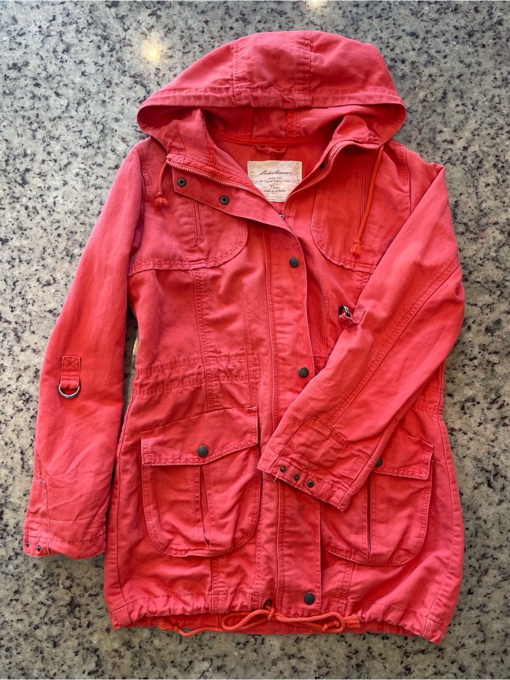 Eddie Bauer cotton/linen Hooded Utility Jacket - Women's L ret.$148